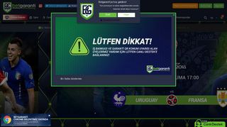 16.07.2018 tarihli betgaranti24.com Ekran Görüntüsü